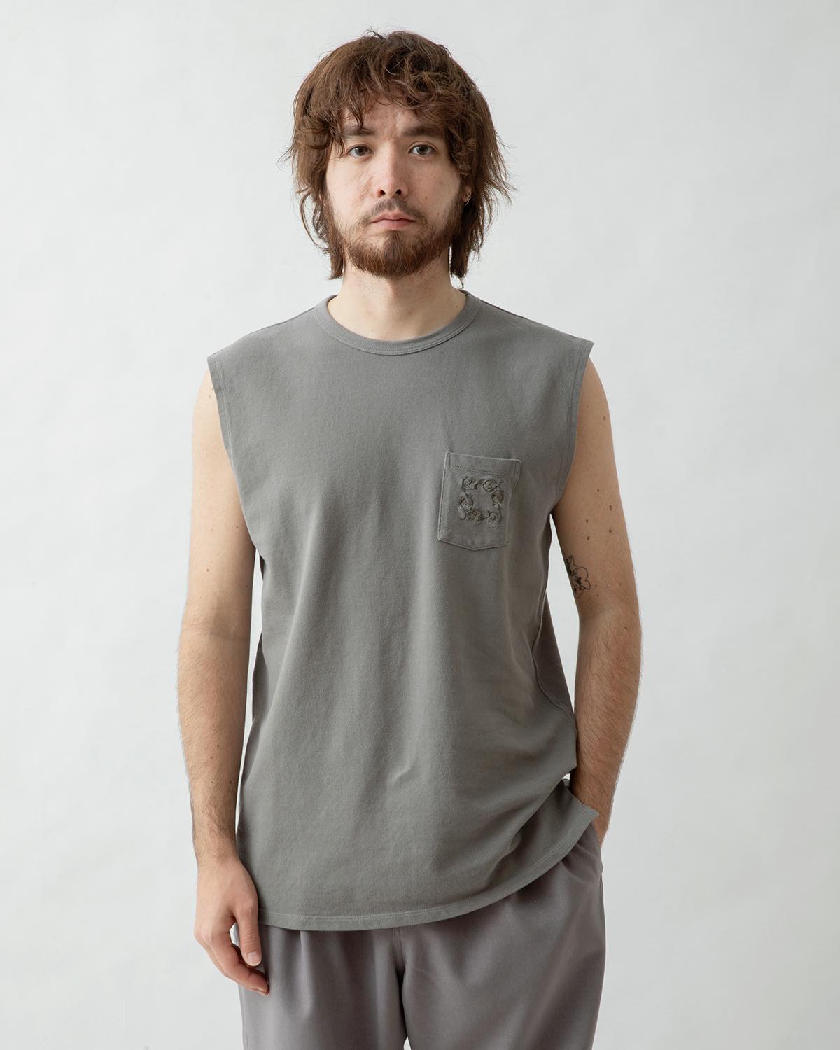 DWELLER N/S TEE COTTON PIQUE OVERDYED