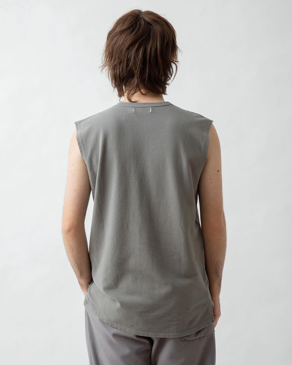 DWELLER N/S TEE COTTON PIQUE OVERDYED