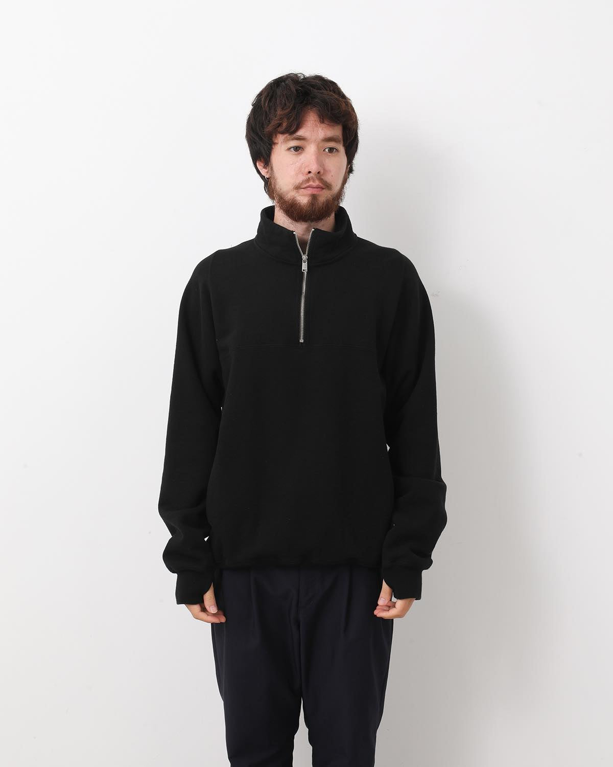MARINER HALF ZIP PULLOVER COTTON SWEAT