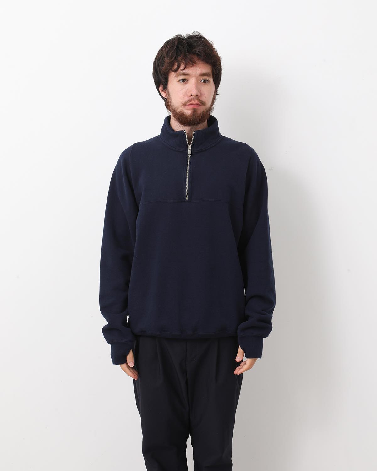 MARINER HALF ZIP PULLOVER COTTON SWEAT