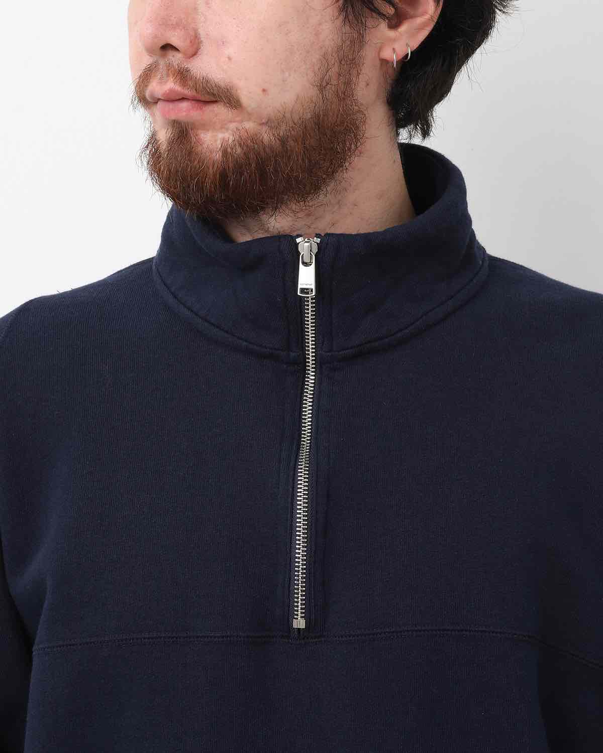 MARINER HALF ZIP PULLOVER COTTON SWEAT