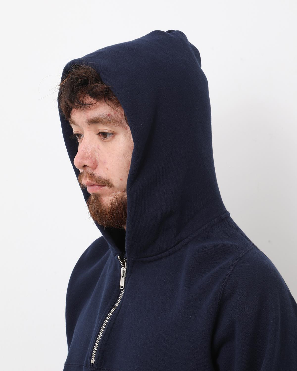 MARINER HALF ZIP PULLOVER HOODY COTTON SWEAT