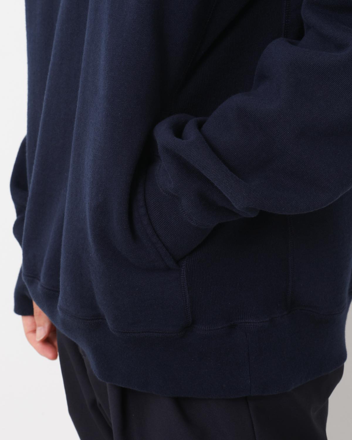 MARINER HALF ZIP PULLOVER HOODY COTTON SWEAT