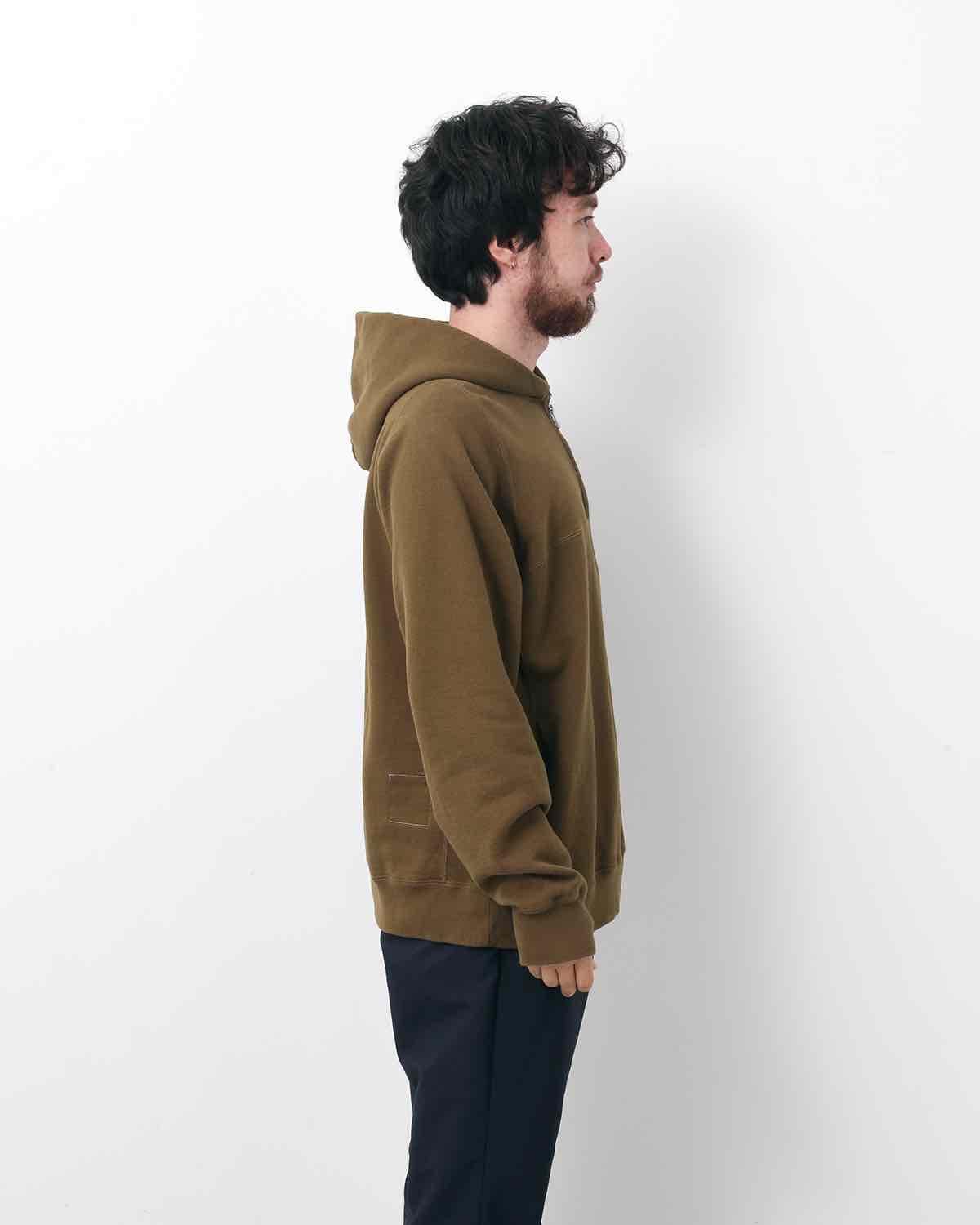 MARINER HALF ZIP PULLOVER HOODY COTTON SWEAT