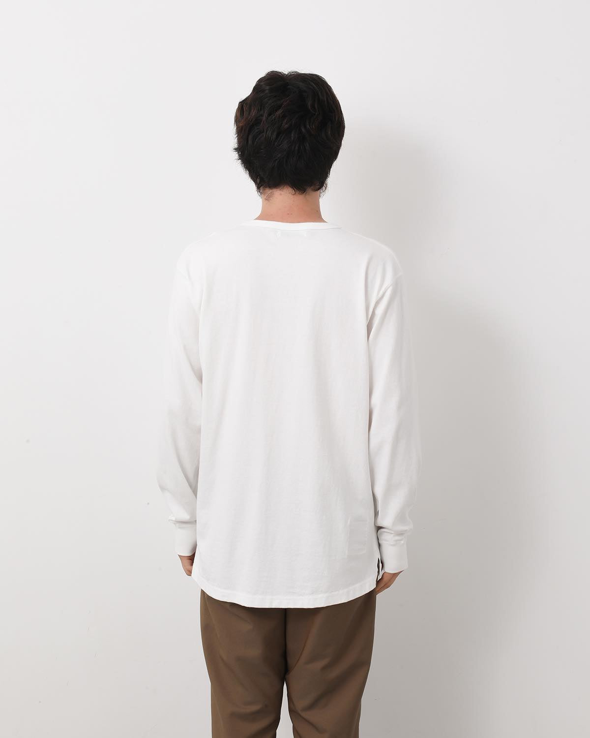 DWELLER L/S HENRY NECK TEE COTTON JERSEY