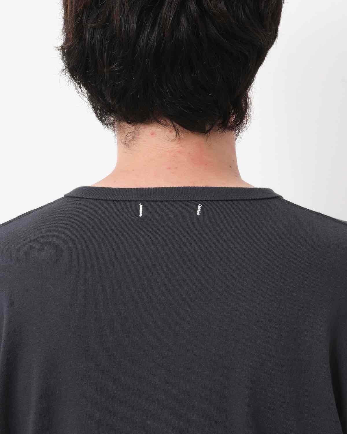 DWELLER L/S HENRY NECK TEE COTTON JERSEY