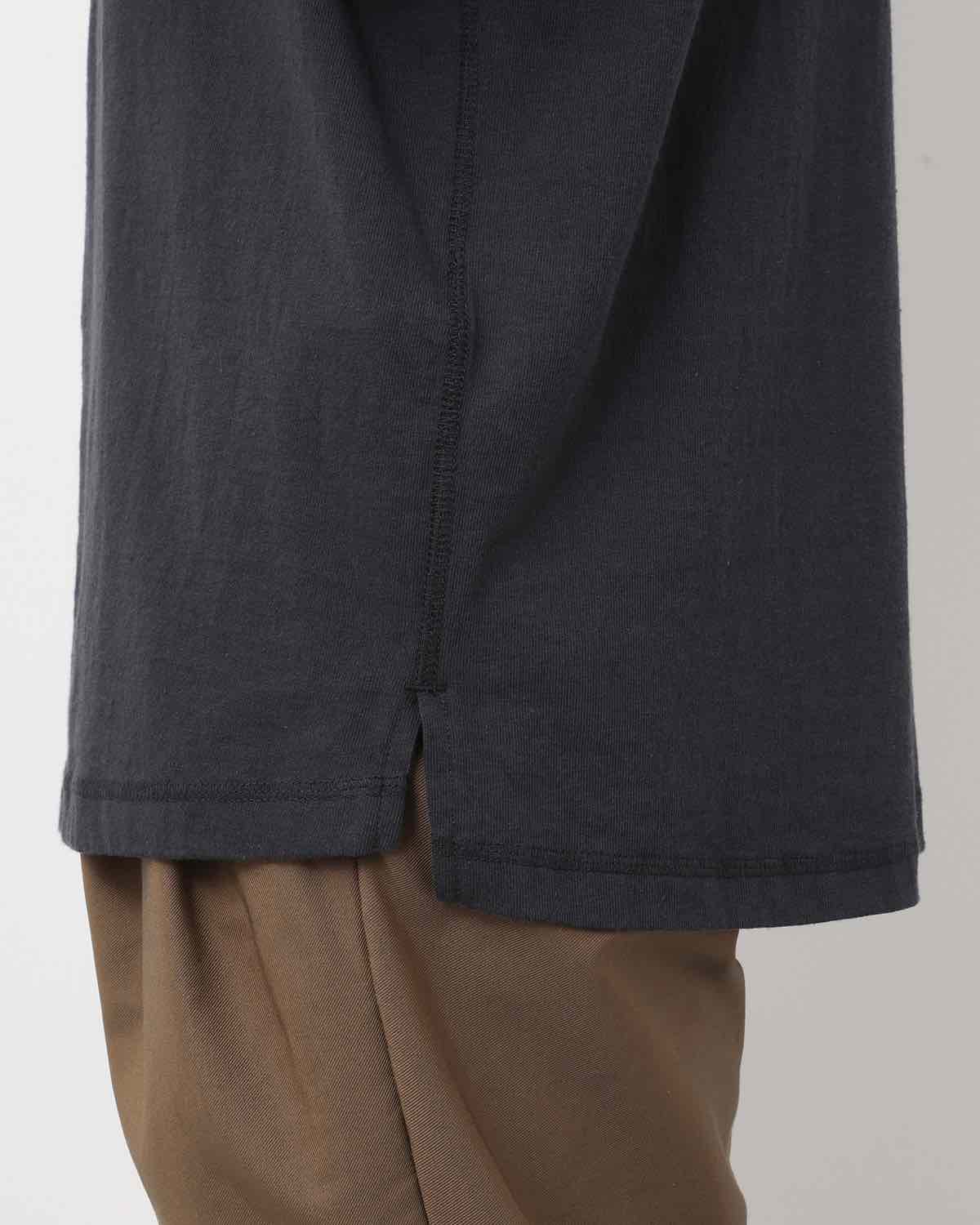 DWELLER L/S HENRY NECK TEE COTTON JERSEY