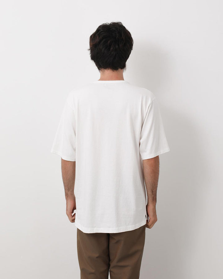 DWELLER S/S HENRY NECK TEE COTTON JERSEY