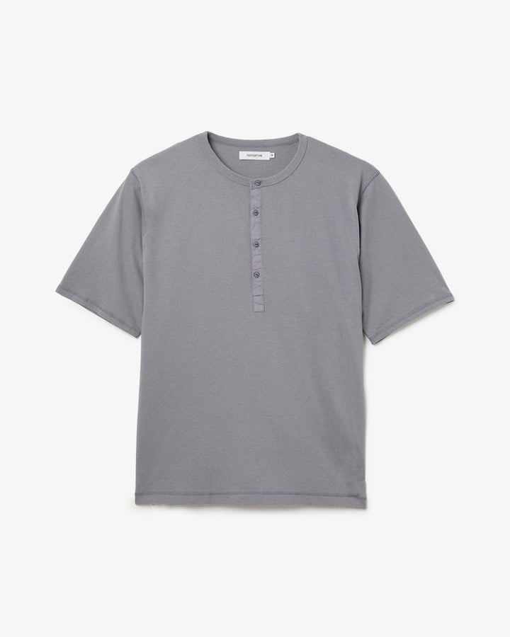 DWELLER S/S HENRY NECK TEE COTTON JERSEY