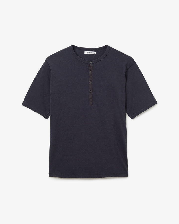 DWELLER S/S HENRY NECK TEE COTTON JERSEY