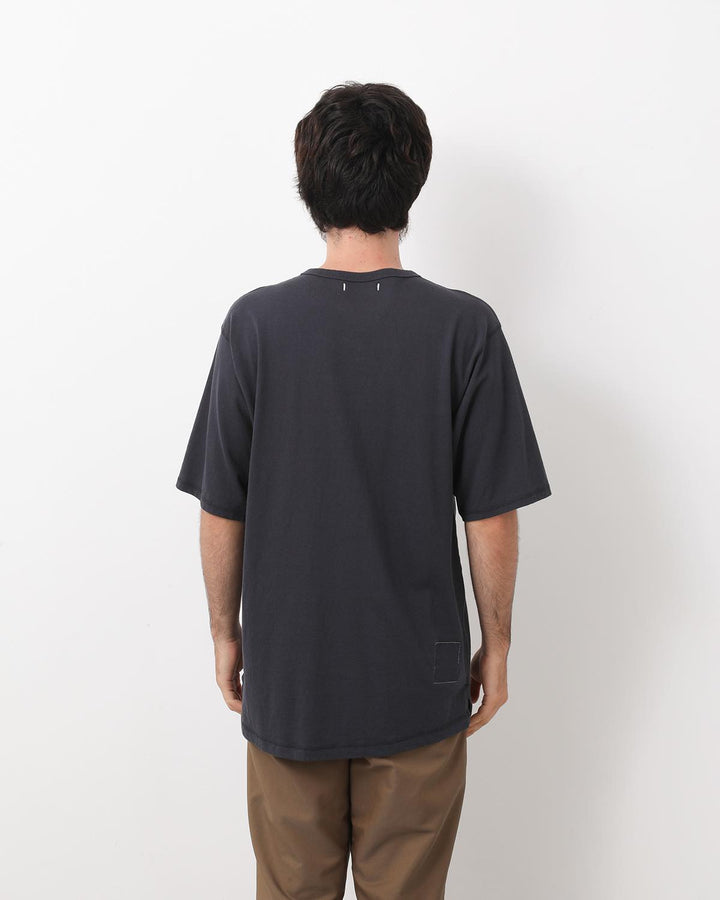 DWELLER S/S HENRY NECK TEE COTTON JERSEY
