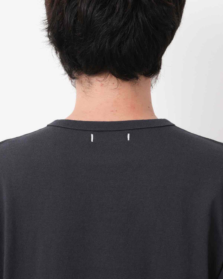 DWELLER S/S HENRY NECK TEE COTTON JERSEY