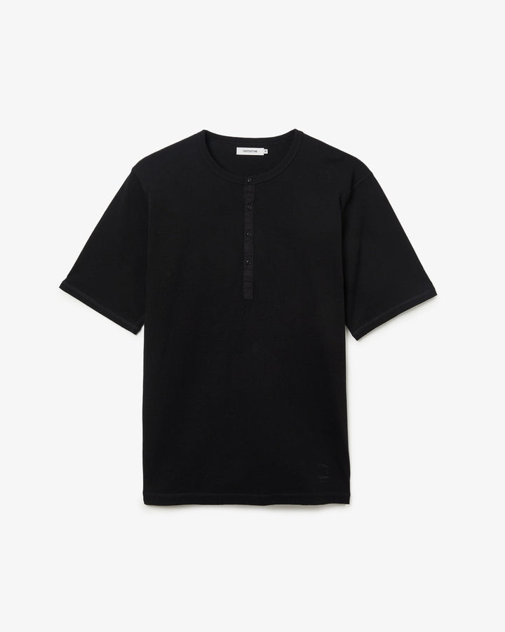 DWELLER S/S HENRY NECK TEE COTTON JERSEY