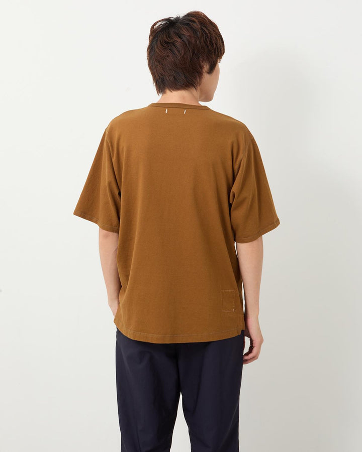 DWELLER S/S HENRY NECK TEE COTTON JERSEY