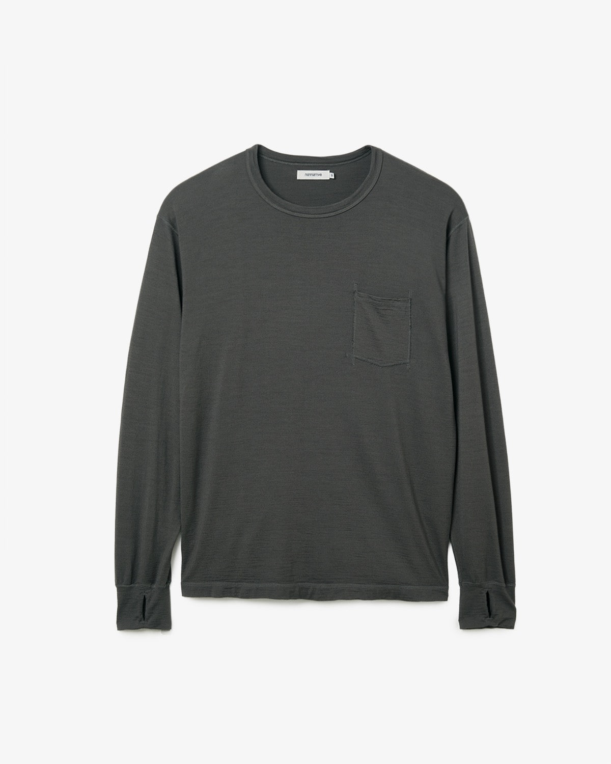 DWELLER L/S TEE MERINO WOOL OVERDYED