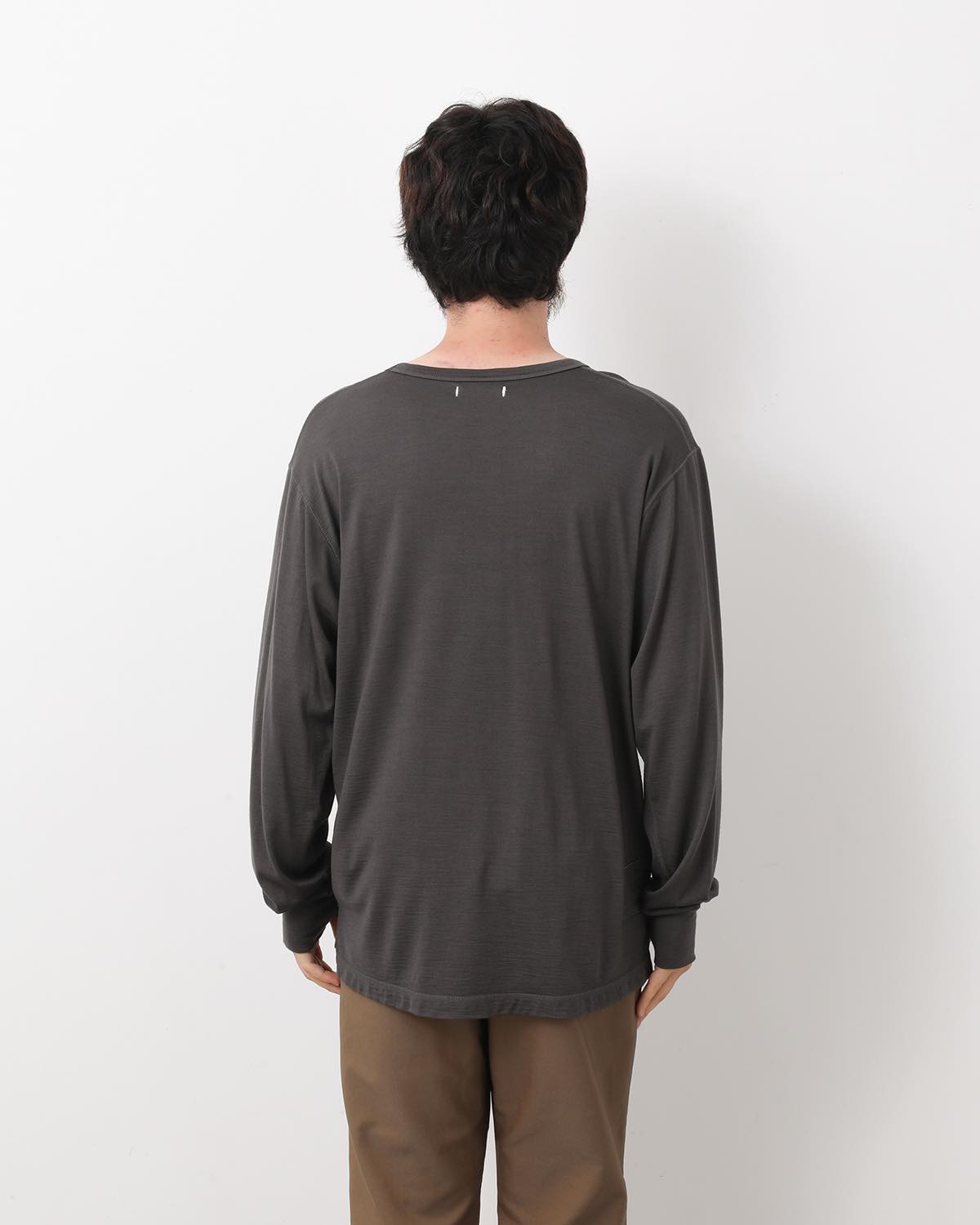 DWELLER L/S TEE MERINO WOOL OVERDYED