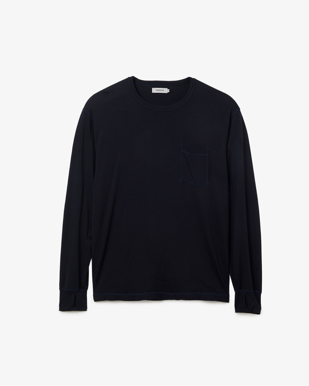 DWELLER L/S TEE MERINO WOOL OVERDYED