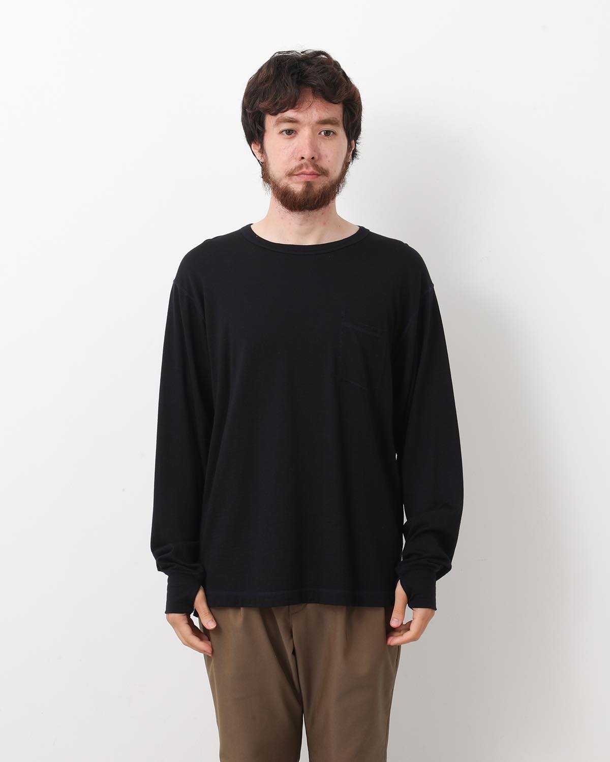 DWELLER L/S TEE MERINO WOOL OVERDYED