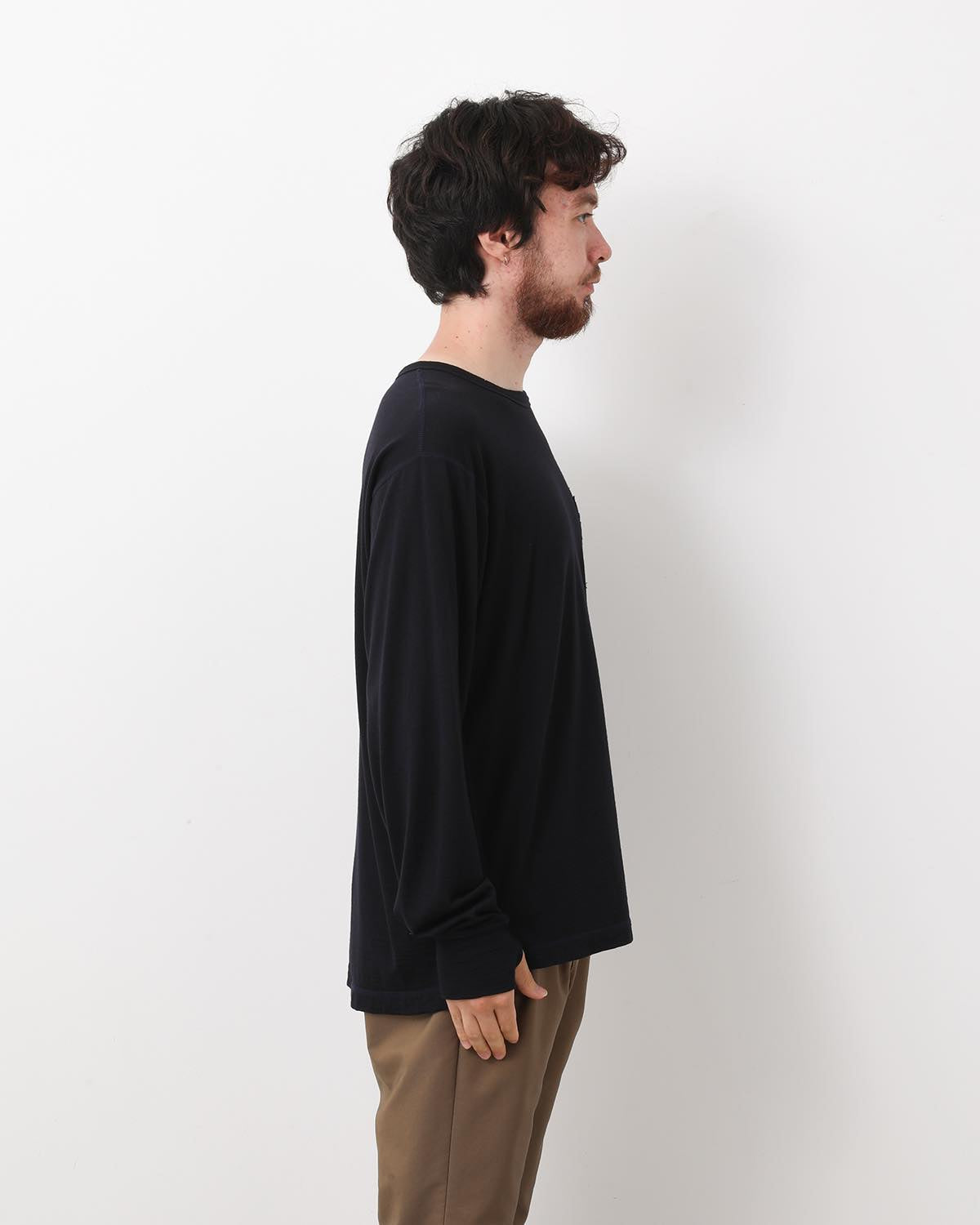 DWELLER L/S TEE MERINO WOOL OVERDYED