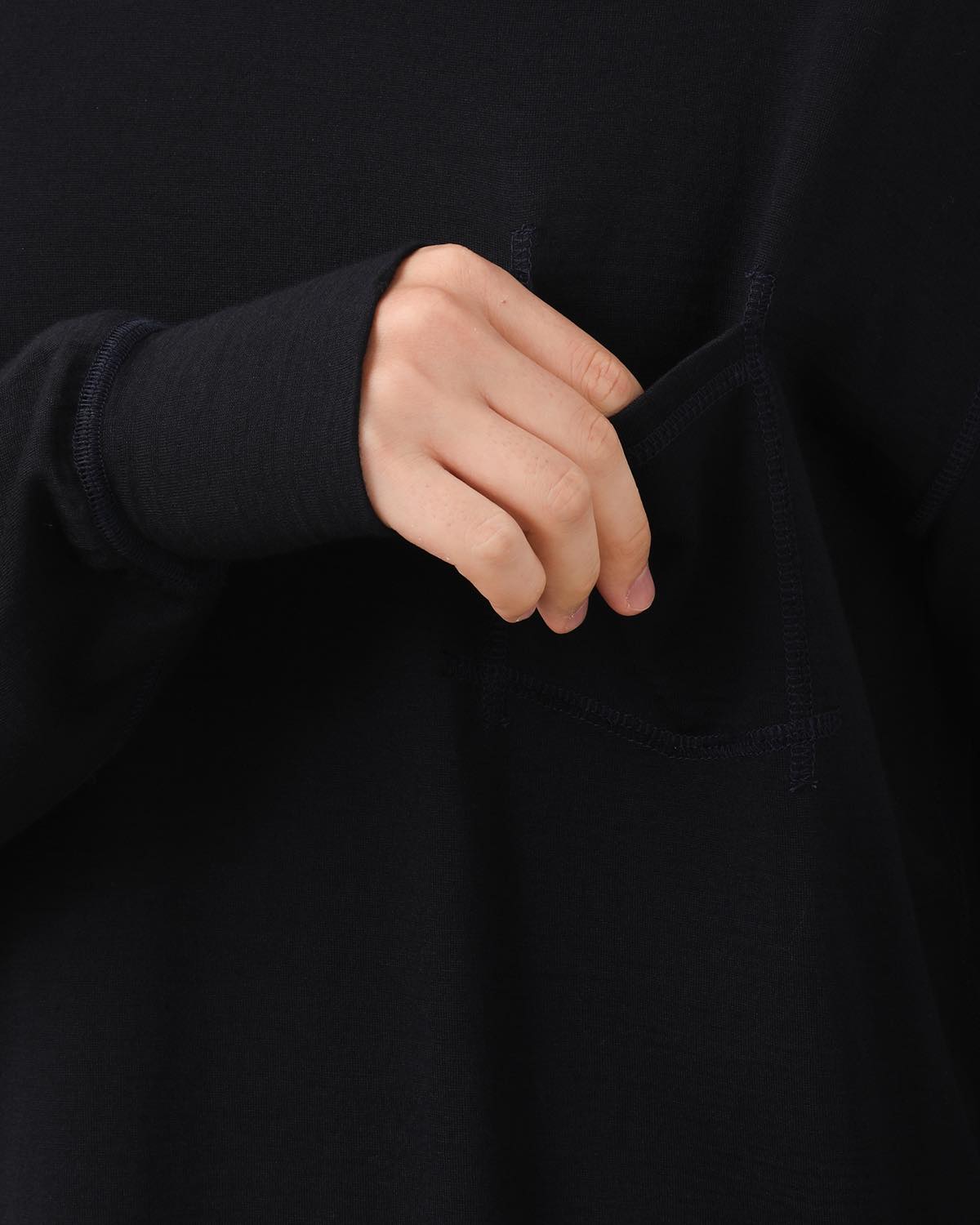 DWELLER L/S TEE MERINO WOOL OVERDYED