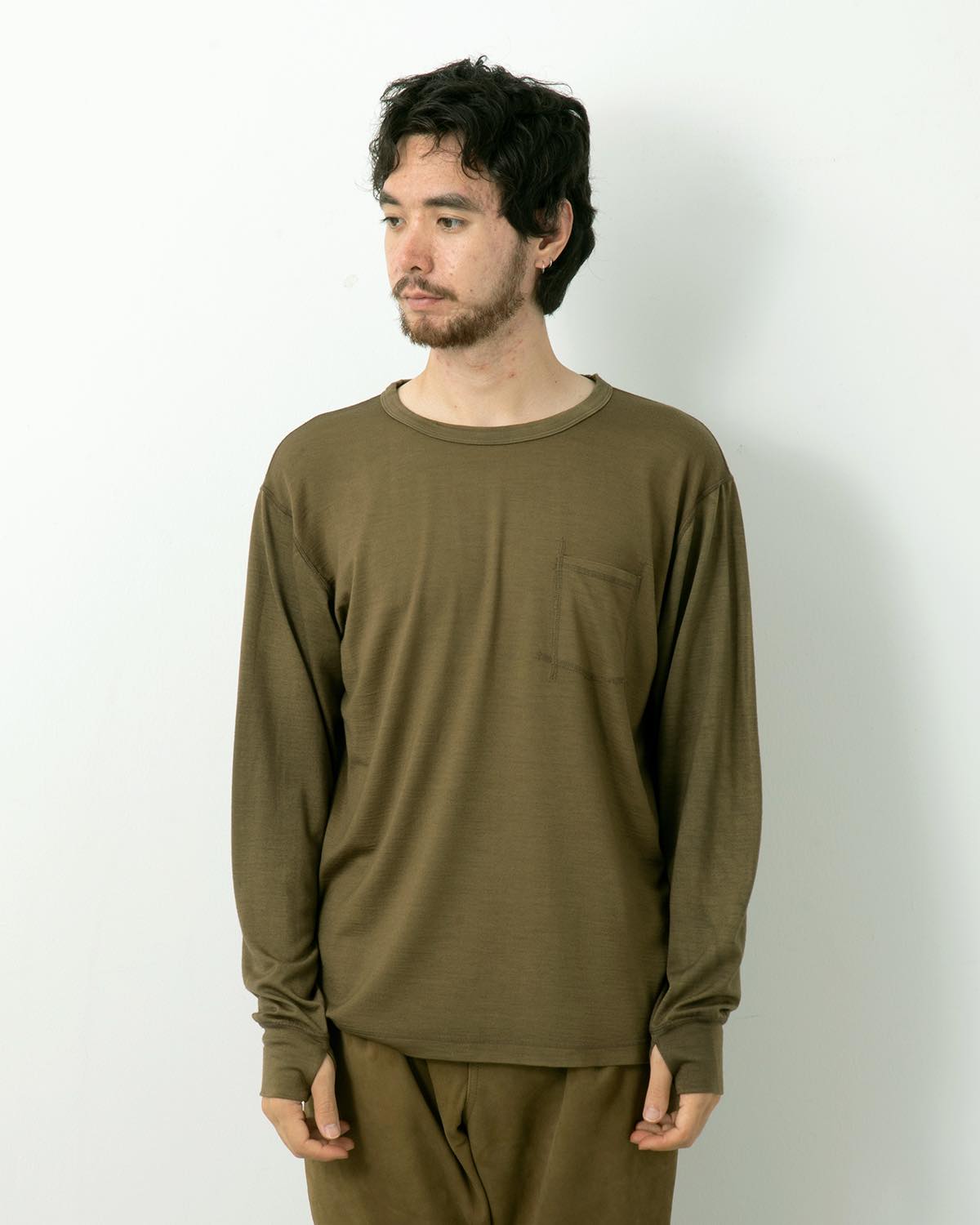 DWELLER L/S TEE MERINO WOOL OVERDYED