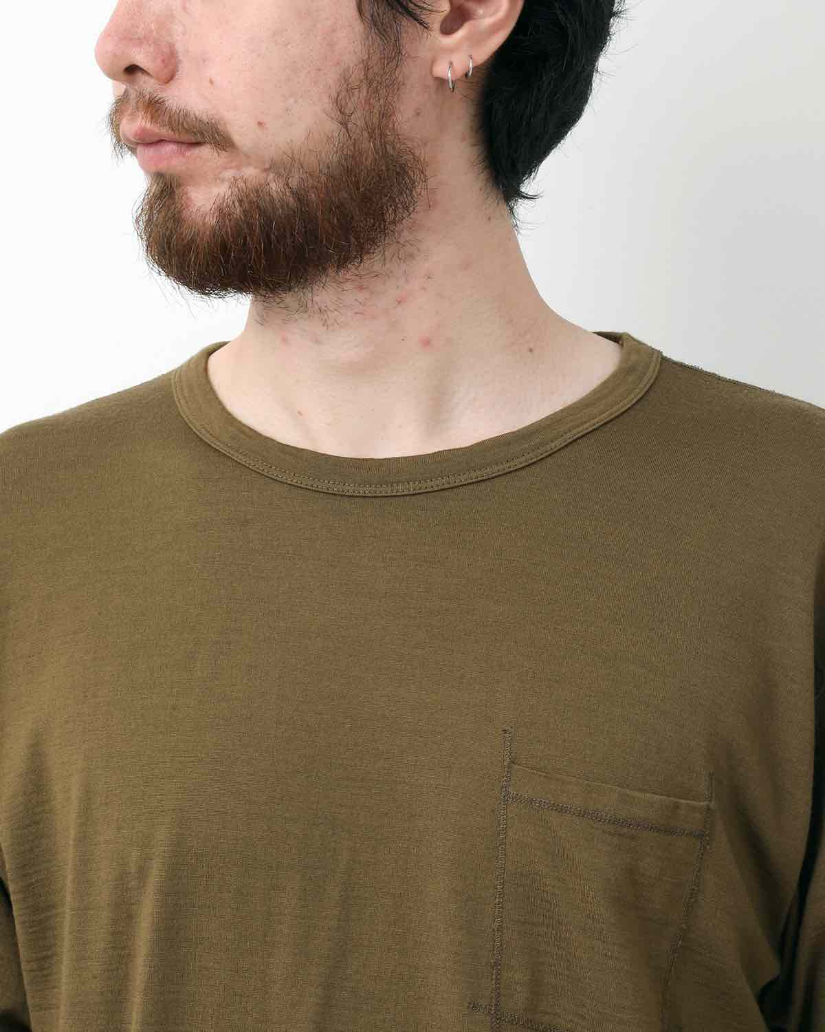 DWELLER S/S TEE MERINO WOOL OVERDYED