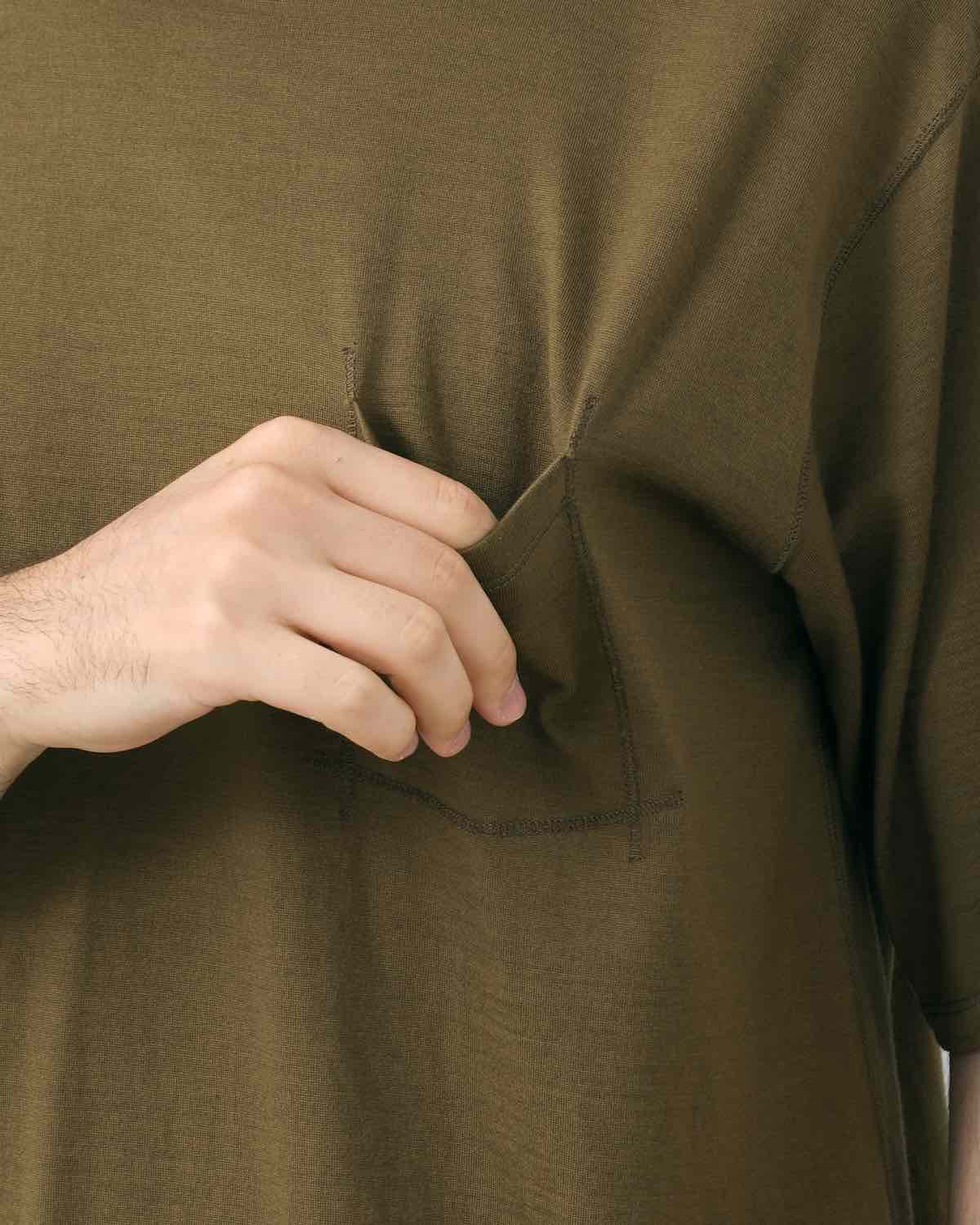 DWELLER S/S TEE MERINO WOOL OVERDYED