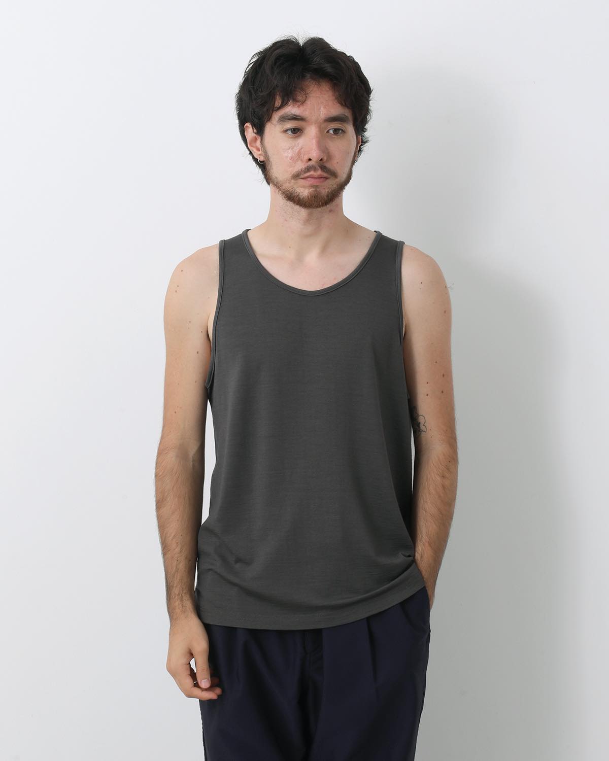 DWELLER TANKTOP MERINO WOOL OVERDYED