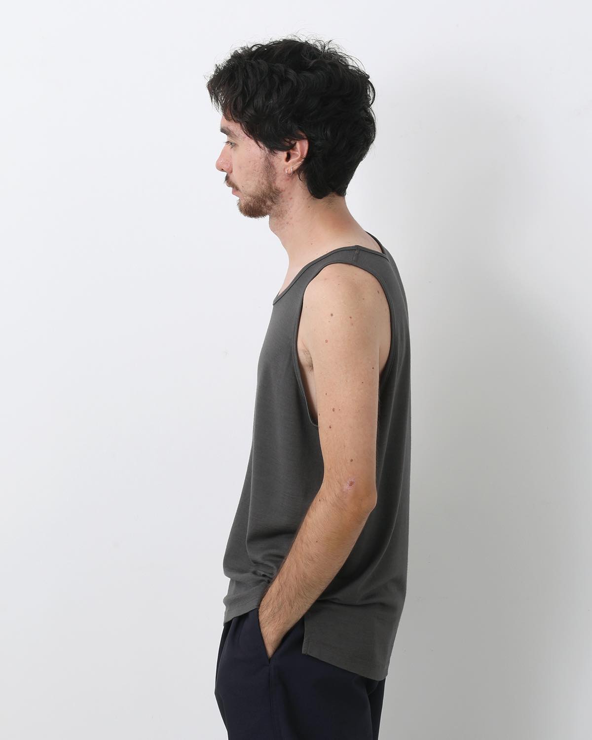 DWELLER TANKTOP MERINO WOOL OVERDYED
