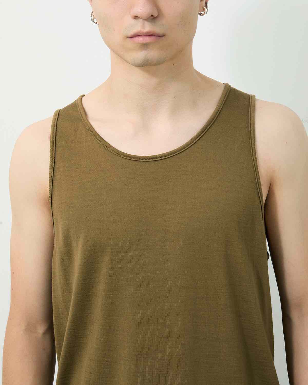 DWELLER TANKTOP MERINO WOOL OVERDYED