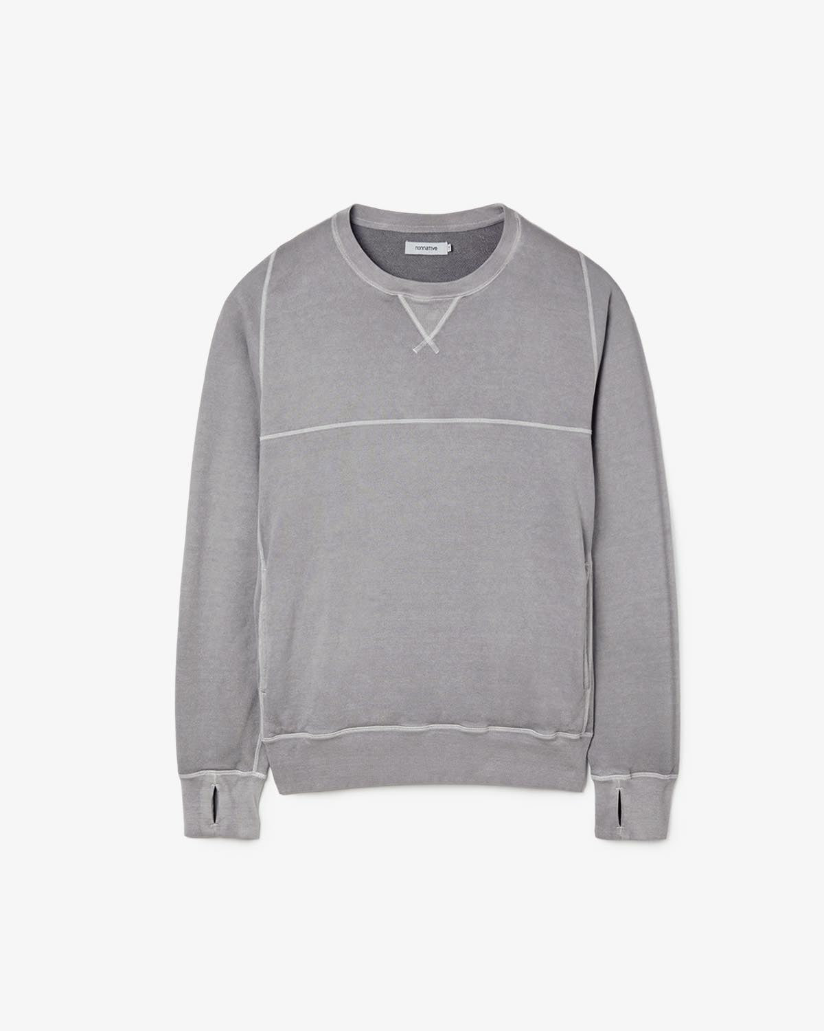 DWELLER CREW PULLOVER COTTON SWEAT PIGMENT DYE