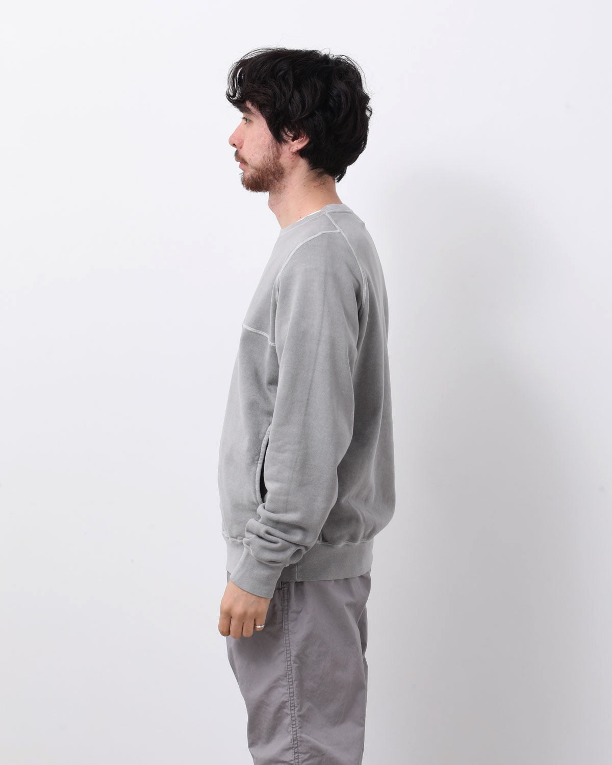 DWELLER CREW PULLOVER COTTON SWEAT PIGMENT DYE