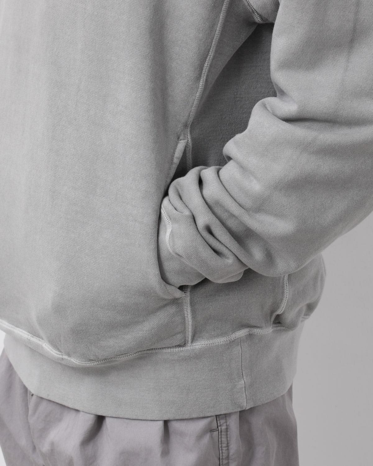 DWELLER CREW PULLOVER COTTON SWEAT PIGMENT DYE