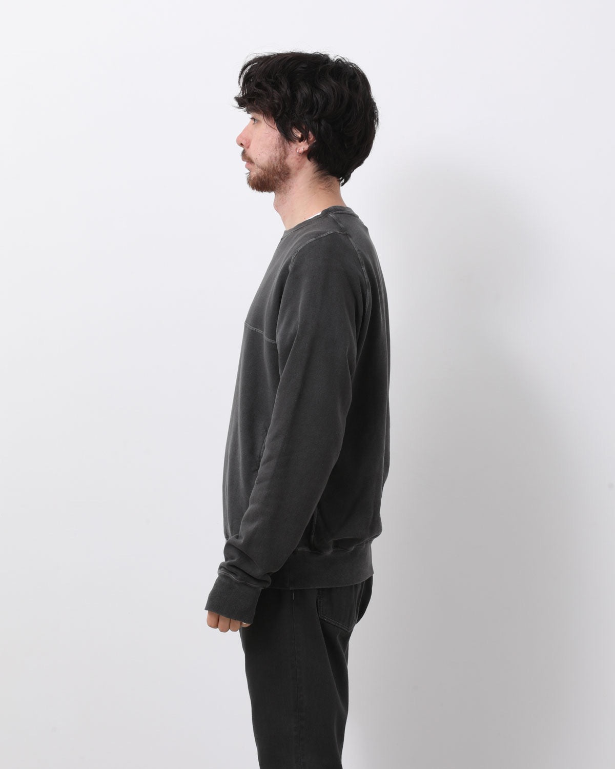DWELLER CREW PULLOVER COTTON SWEAT PIGMENT DYE