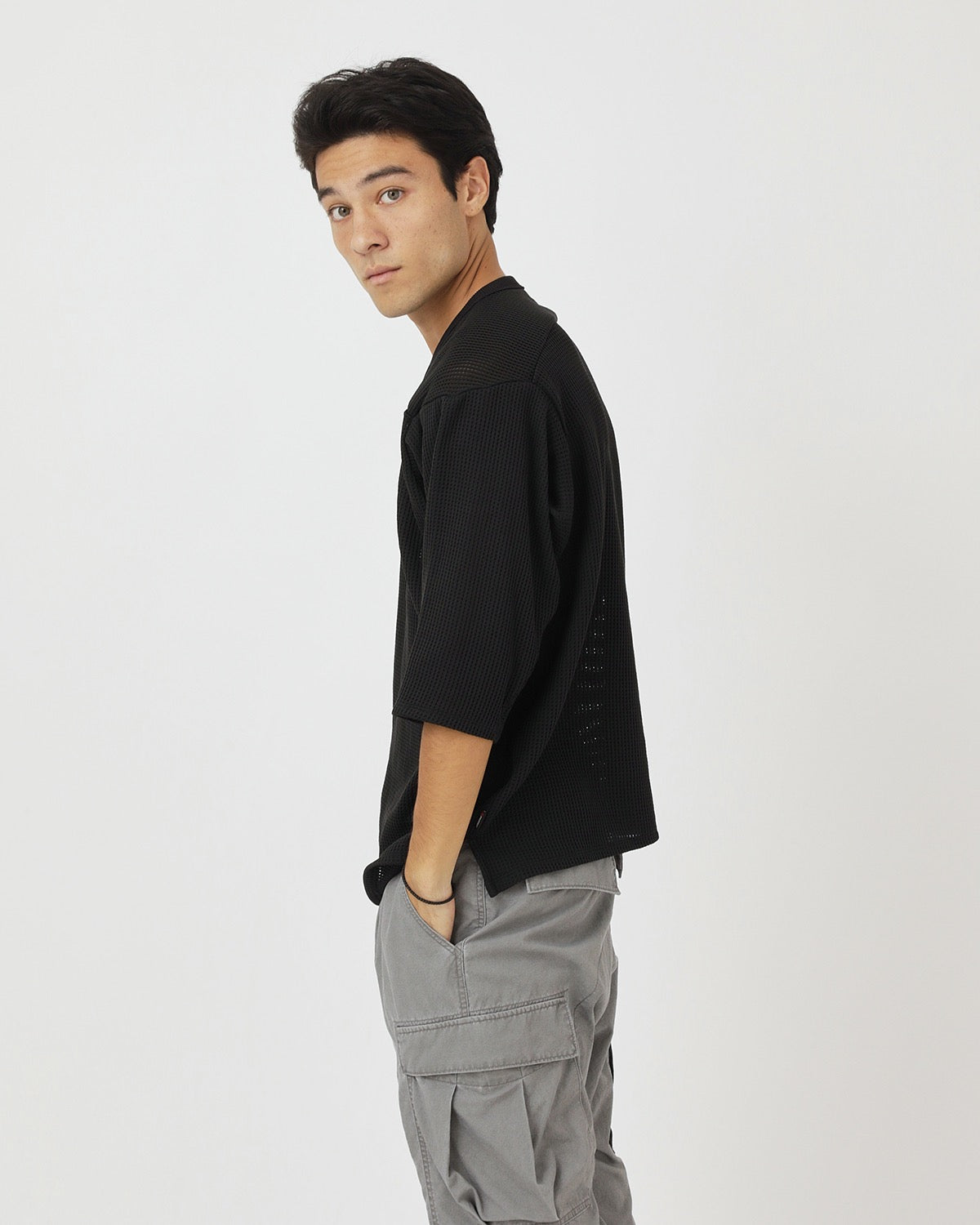 COACH Q/S V-NECK TEE POLY MESH POLARTEC® POWER DRY®