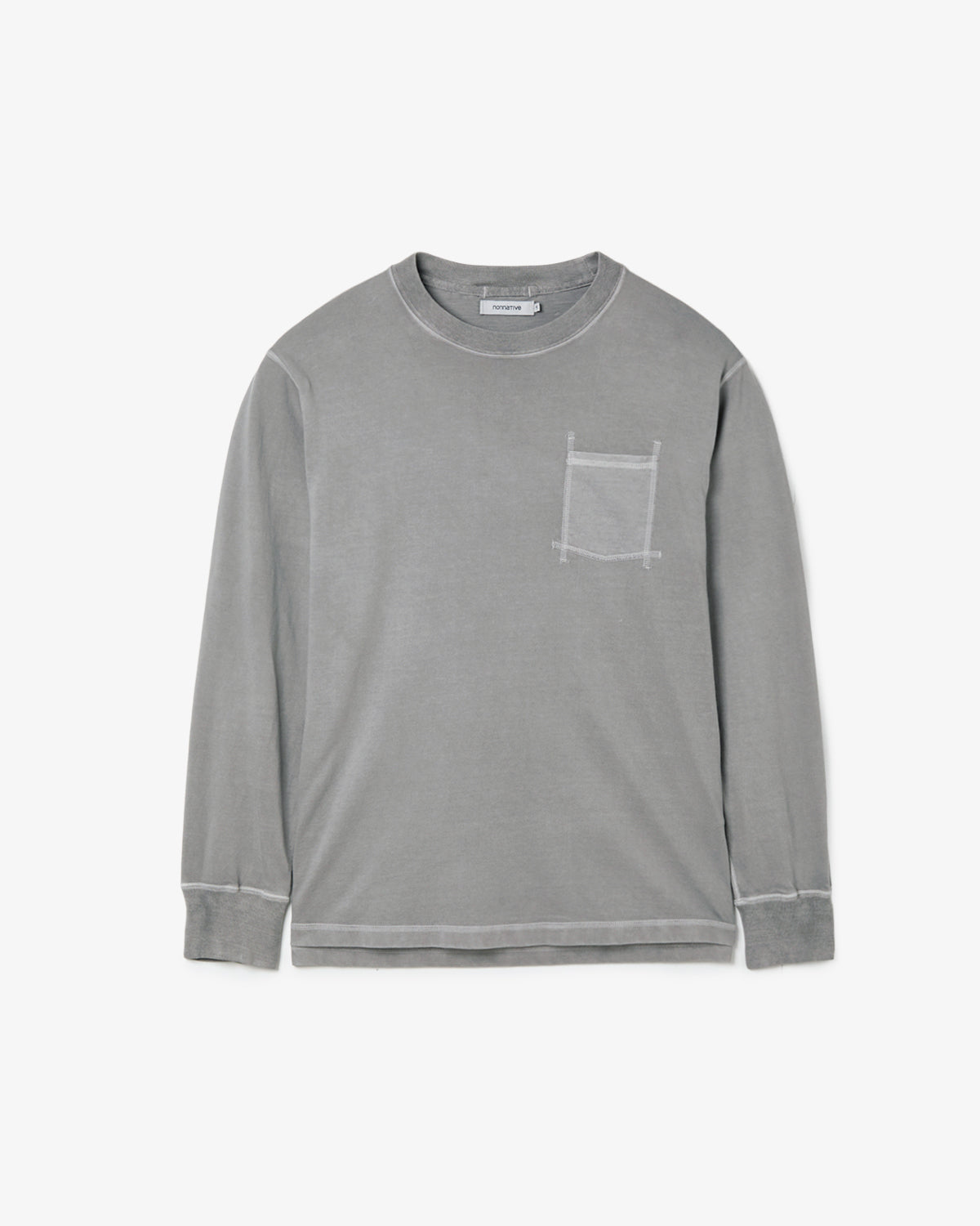 DWELLER L/S TEE COTTON JERSEY PIGMENT DYE
