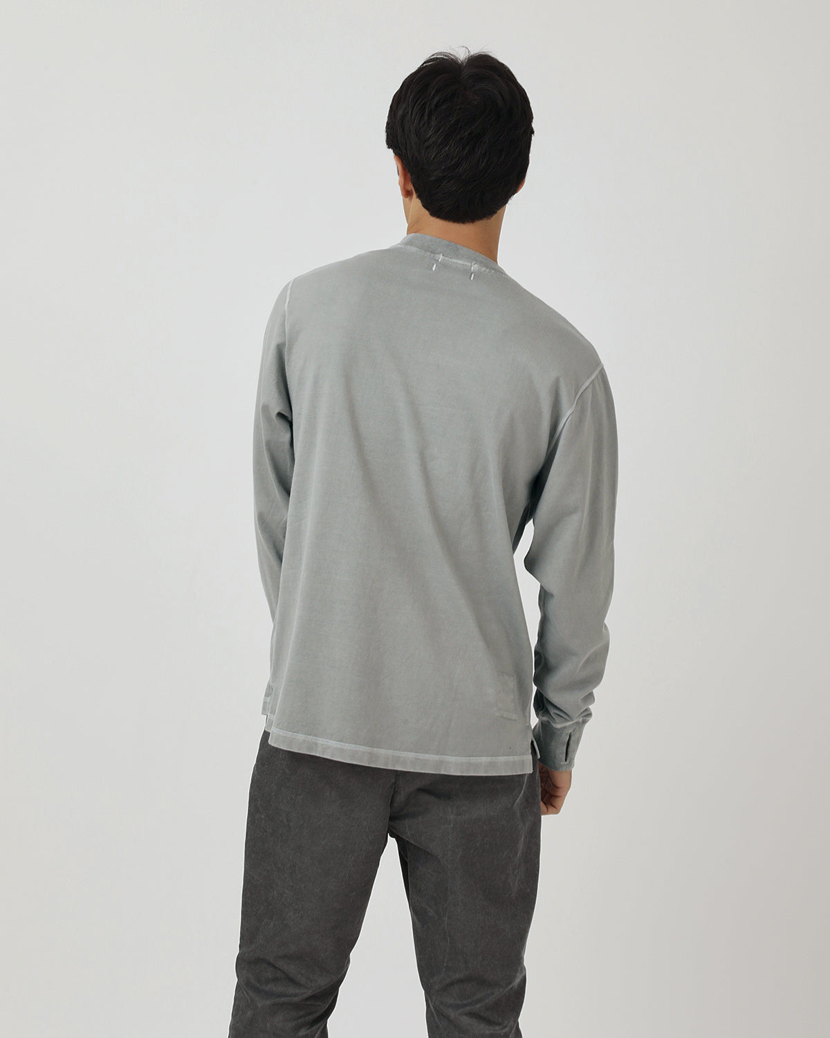 DWELLER L/S TEE COTTON JERSEY PIGMENT DYE