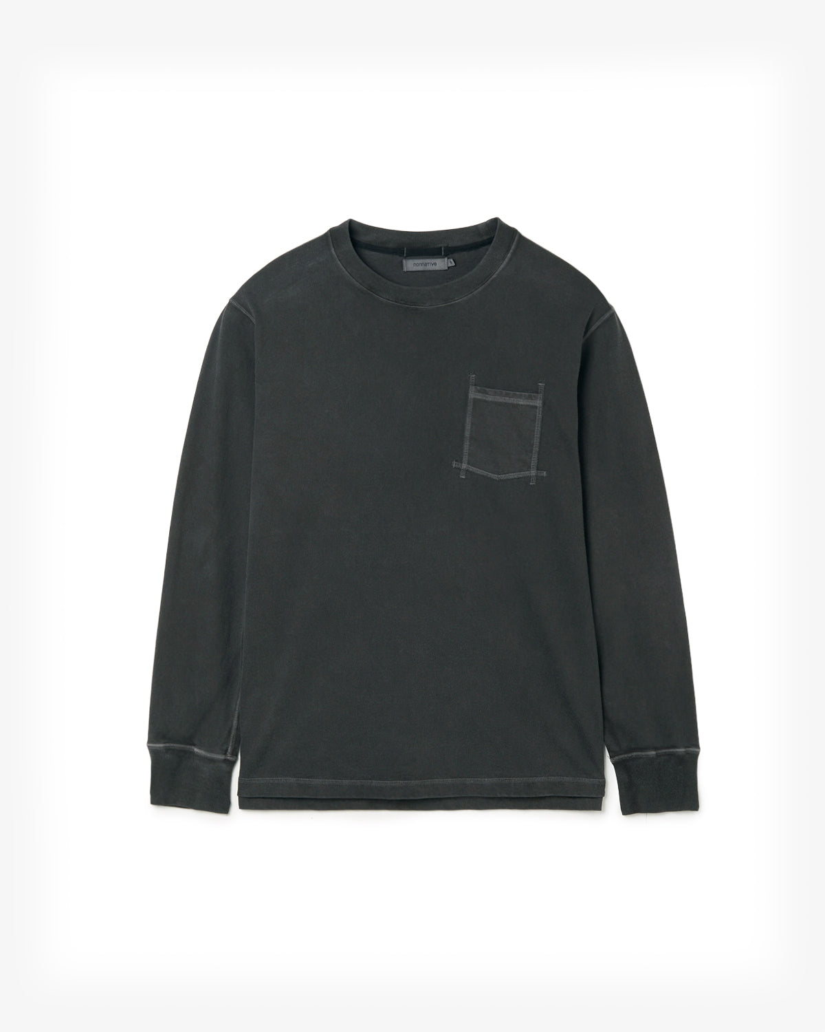 DWELLER L/S TEE COTTON JERSEY PIGMENT DYE