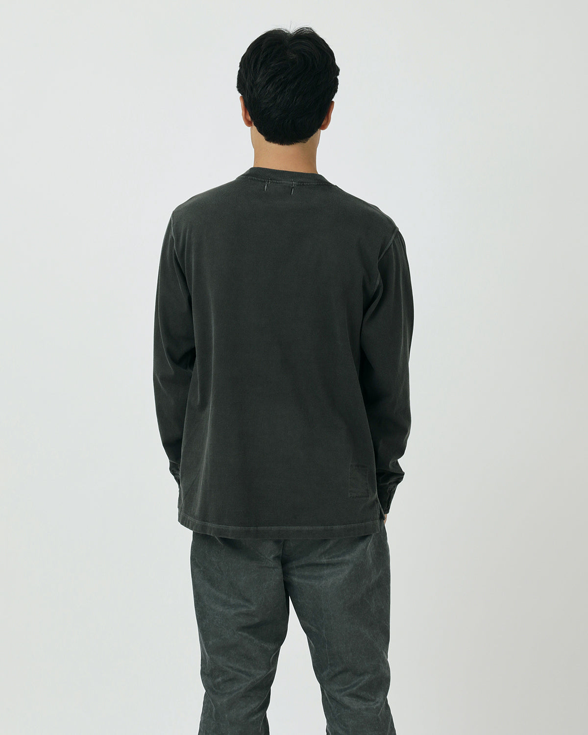DWELLER L/S TEE COTTON JERSEY PIGMENT DYE