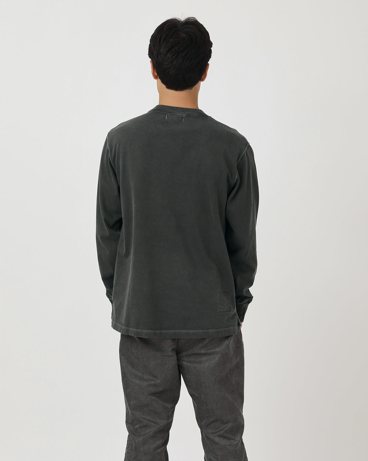 DWELLER L/S TEE COTTON JERSEY PIGMENT DYE