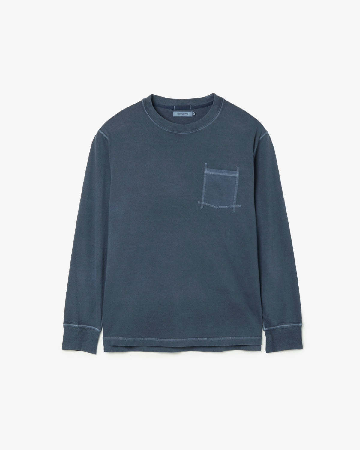DWELLER L/S TEE COTTON JERSEY PIGMENT DYE