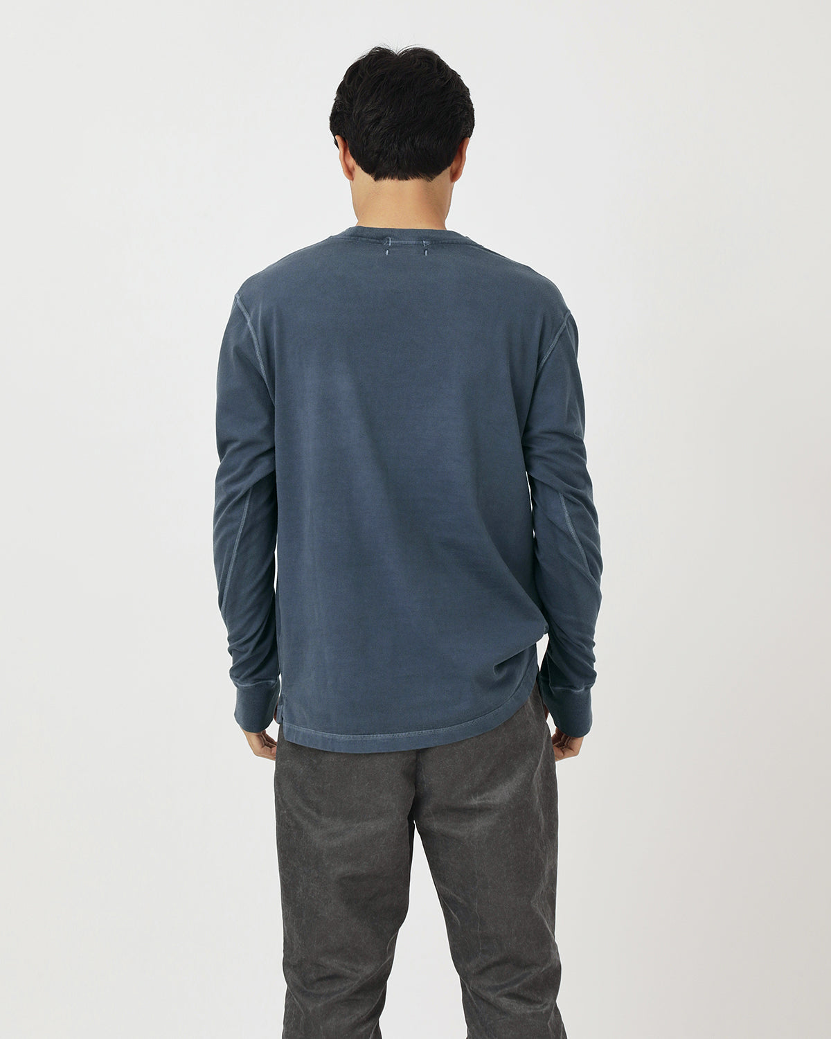 DWELLER L/S TEE COTTON JERSEY PIGMENT DYE