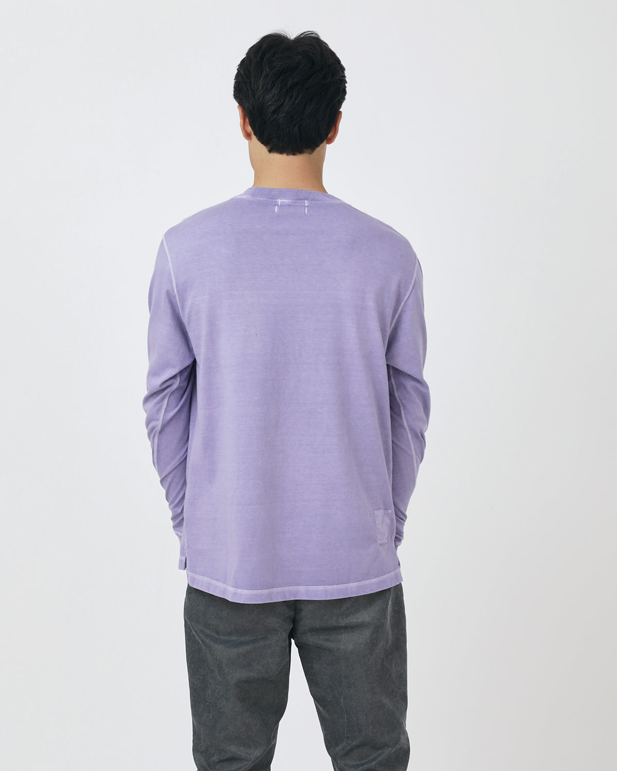 DWELLER L/S TEE COTTON JERSEY PIGMENT DYE
