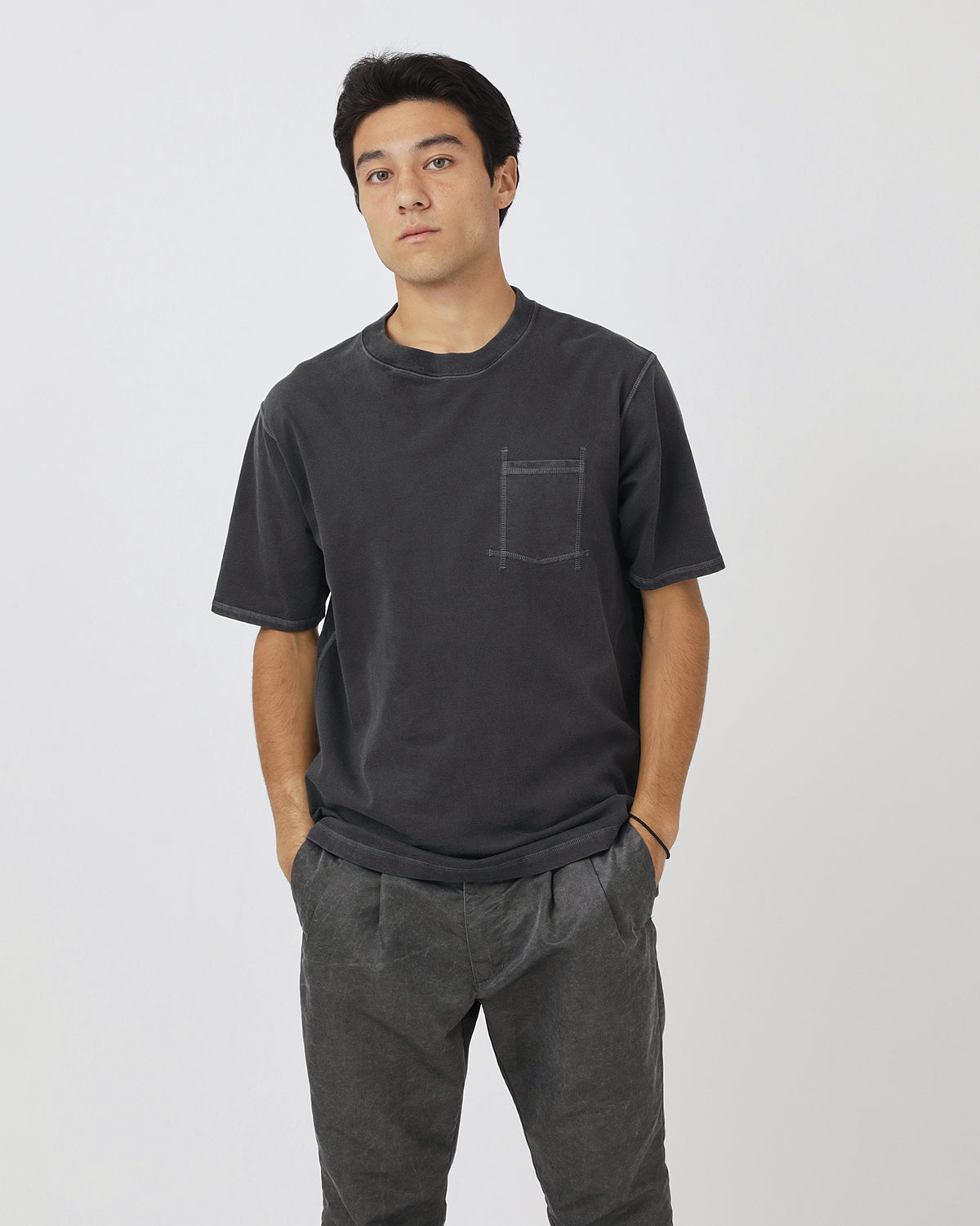 DWELLER S/S TEE COTTON JERSEY PIGMENT DYE