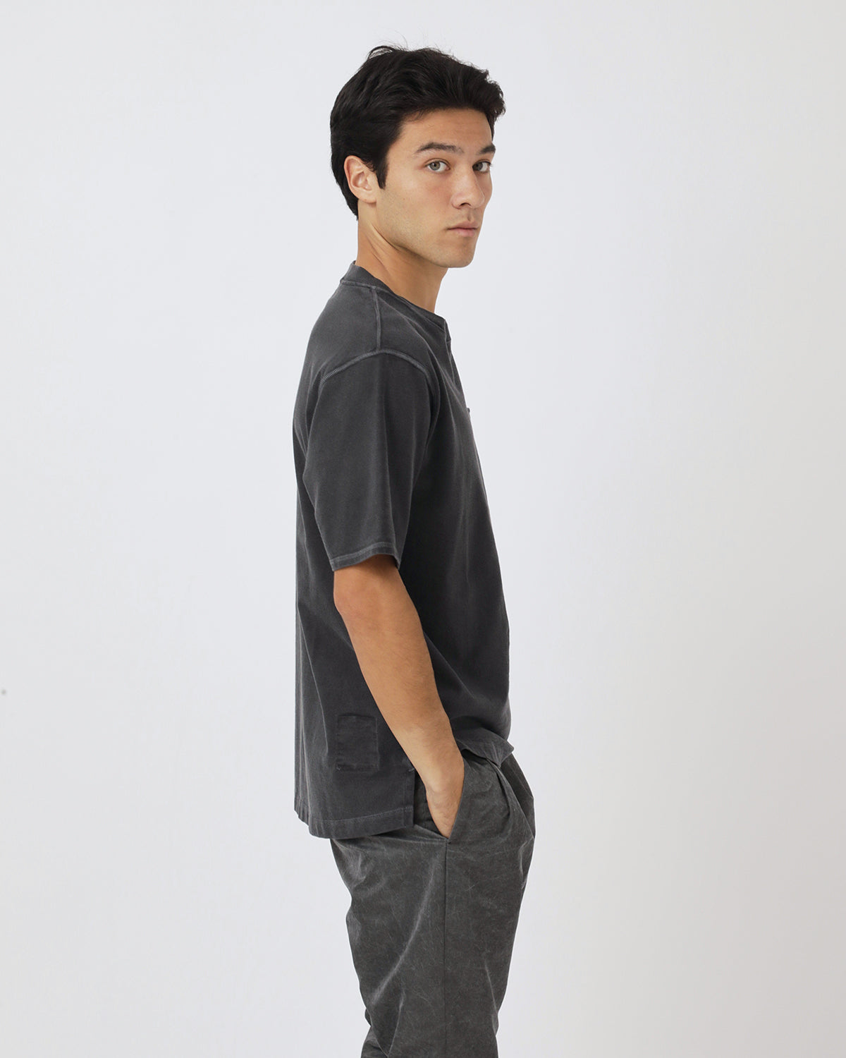 DWELLER S/S TEE COTTON JERSEY PIGMENT DYE