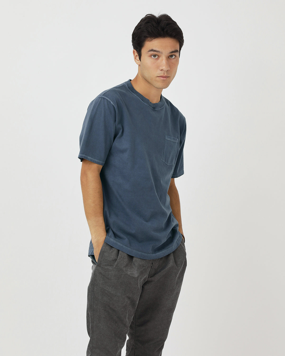 DWELLER S/S TEE COTTON JERSEY PIGMENT DYE