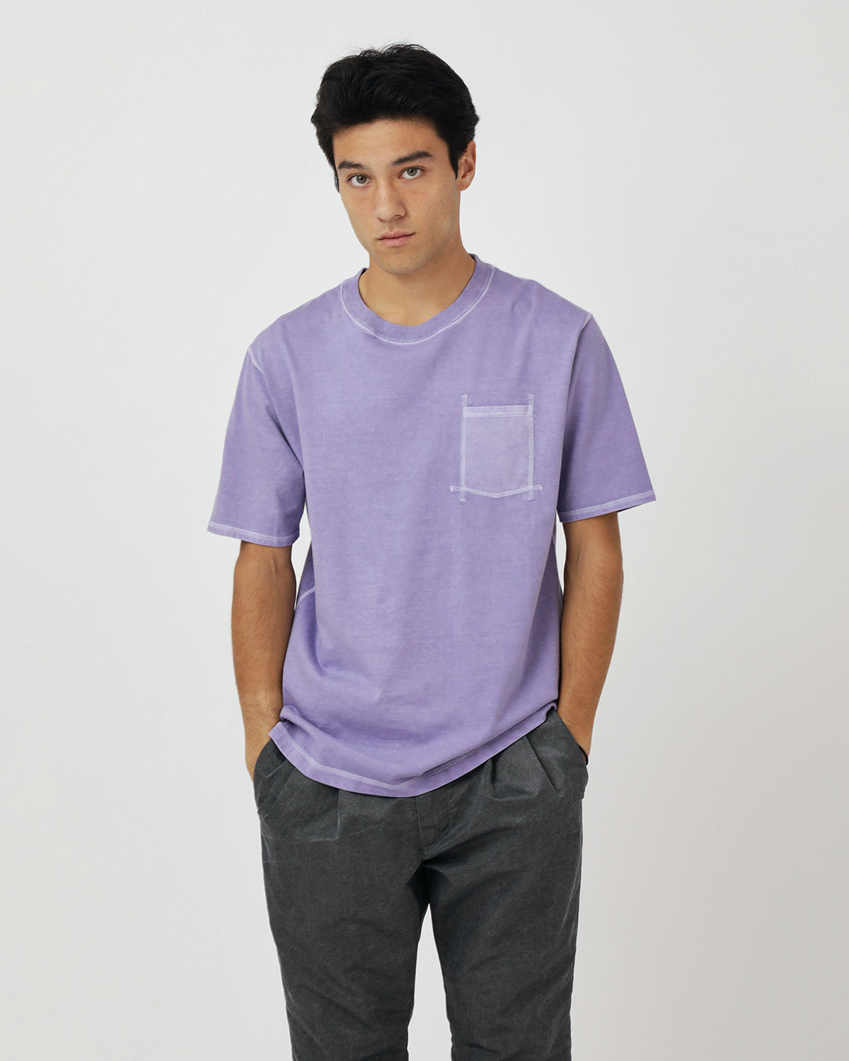 DWELLER S/S TEE COTTON JERSEY PIGMENT DYE