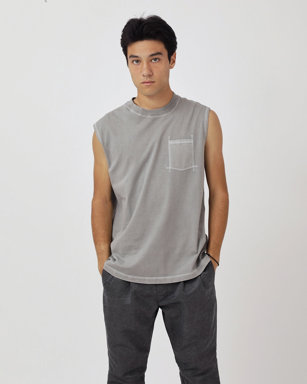 DWELLER N/S TEE COTTON JERSEY PIGMENT DYE