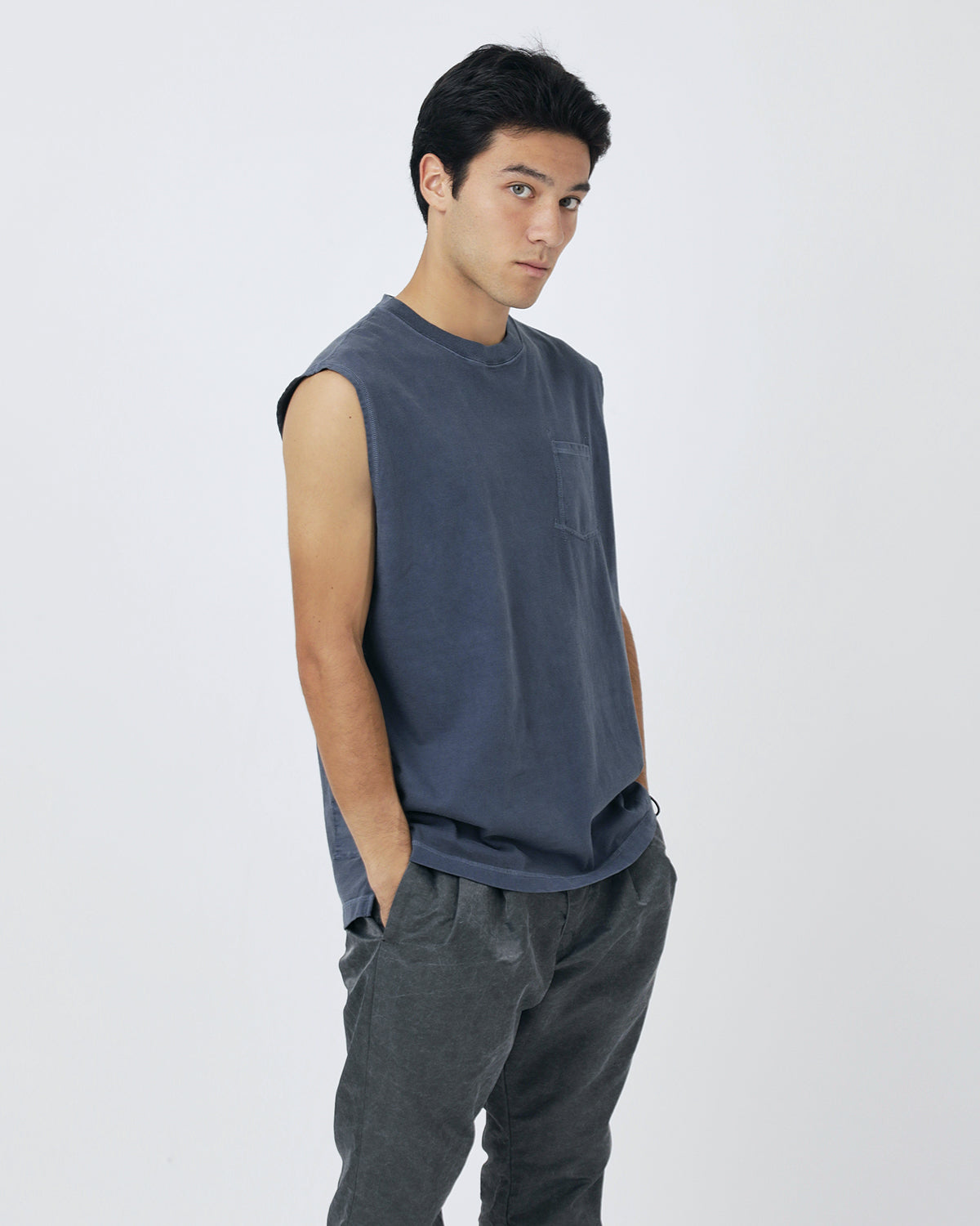 DWELLER N/S TEE COTTON JERSEY PIGMENT DYE