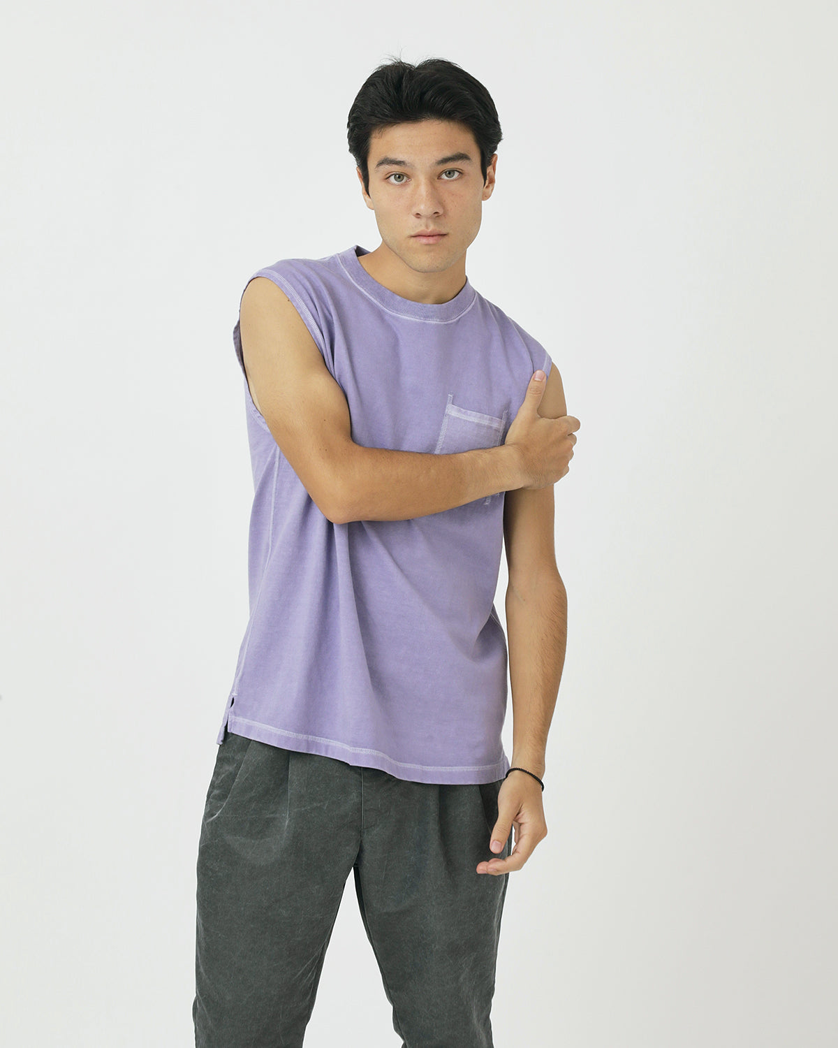 DWELLER N/S TEE COTTON JERSEY PIGMENT DYE